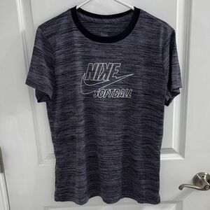 Nike Women's Gray Softball Tee